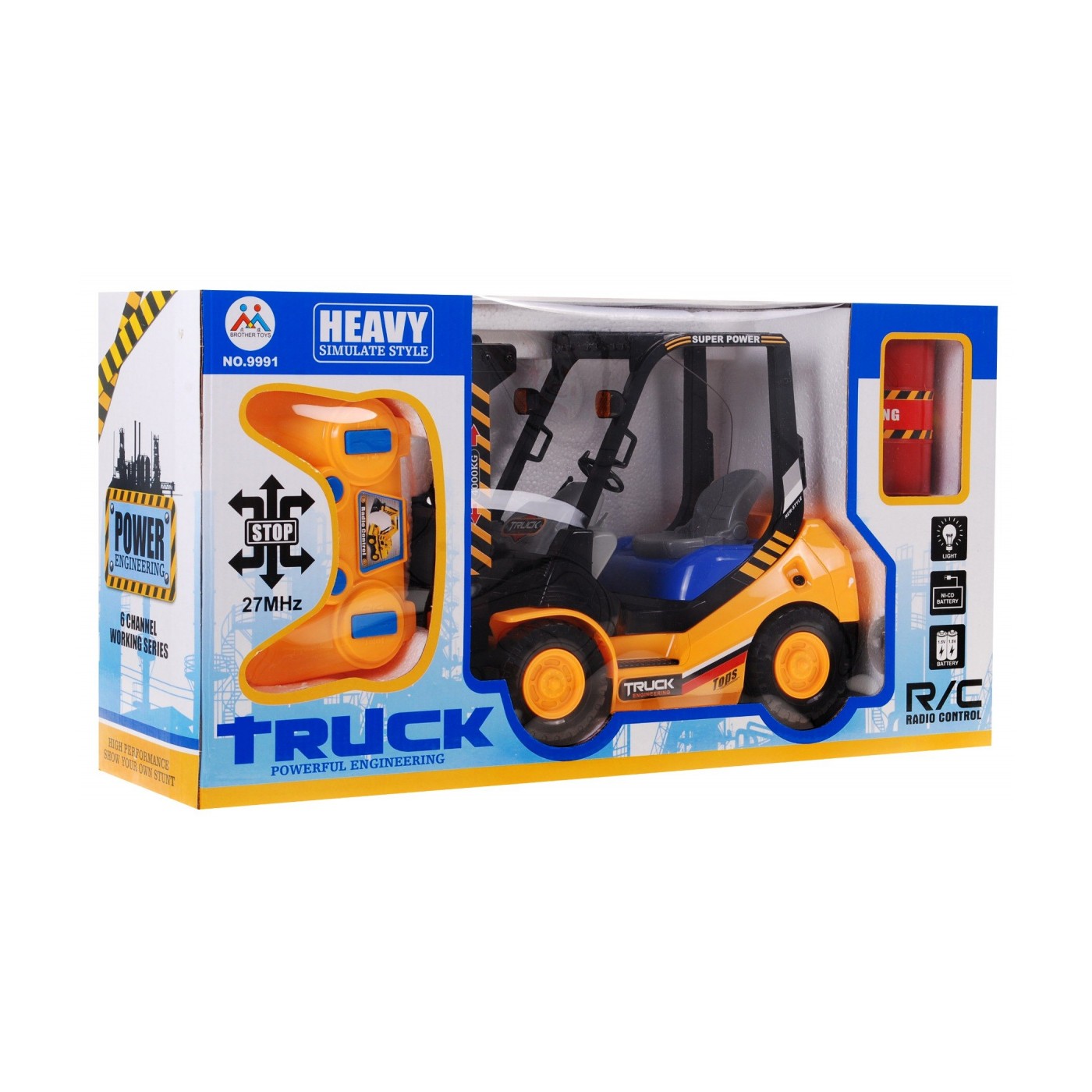 Diaľkovo ovládaný Vysokozdvižný vozík pre deti 3+ Pohyblivé vidly + Príslušenstvo