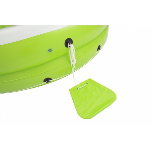 Plavecký ostrov Kick Back pre 5 osôb BESTWAY 275x255x65cm + Pódium + 5 Držiakov na nápoje nafukovačka