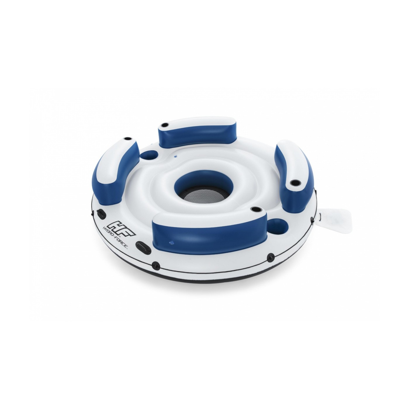 Nafukovací Ostrov na plávanie Lazy Dayz 4-osobový BESTWAY 239x63,5 + Sieťové dno + 4 Nafukovacie opierky + 2 Skrýše