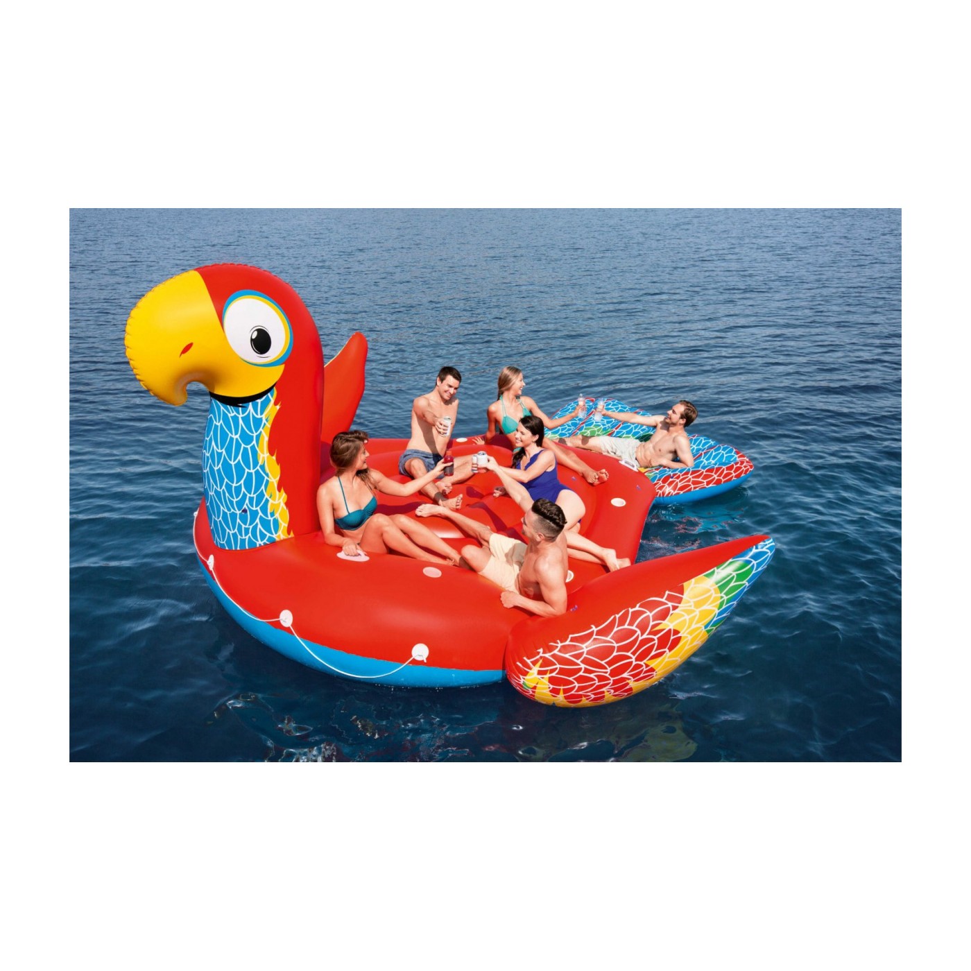 Plavecký ostrov Papagáj Gigant 5 m x 3,27 m BESTWAY nafukovačka