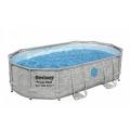 Bazén rámový Power Steel Swim Vista s oknom 488x305x107 16x10FT BESTWAY 6w1 + Pieskový filter