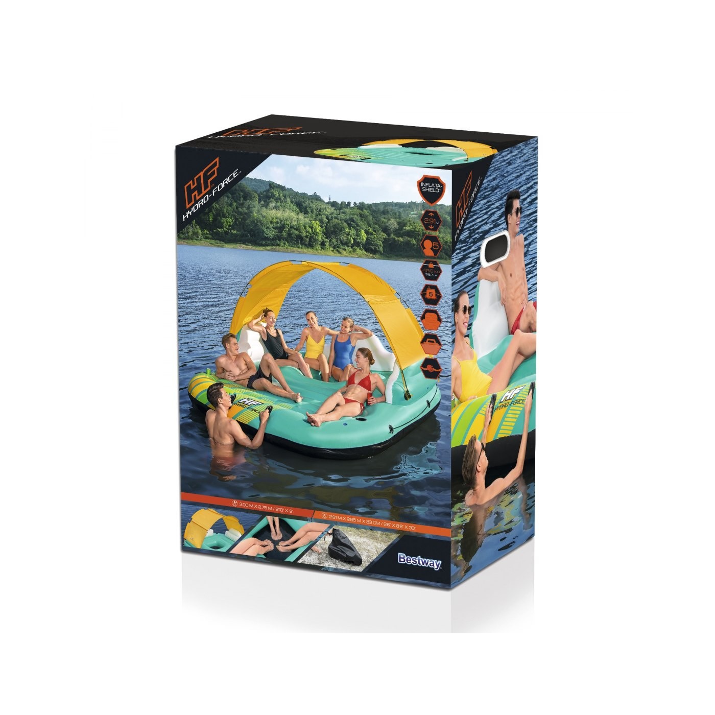 Ostrov, Sunny Lounge Island BESTWAY nafukovačka