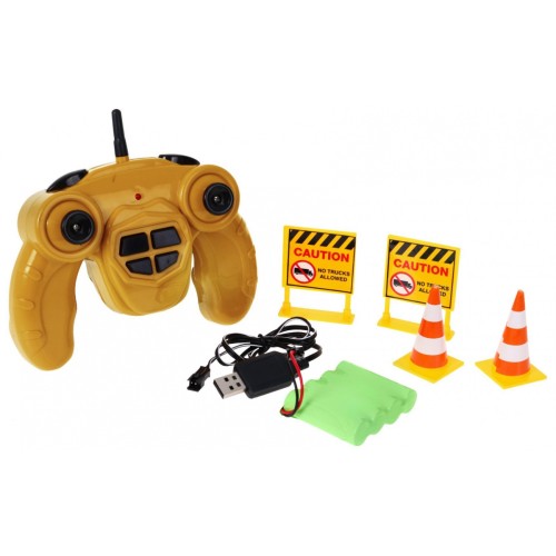 Diaľkovo ovládaný vyklápač pre deti 3+ Pohyblivý kiper + Zvuky + Príslušenstvo