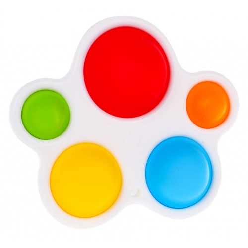 Doska s farebnými bublinami pre deti 12m+ Senzorická hračka zo silikónu