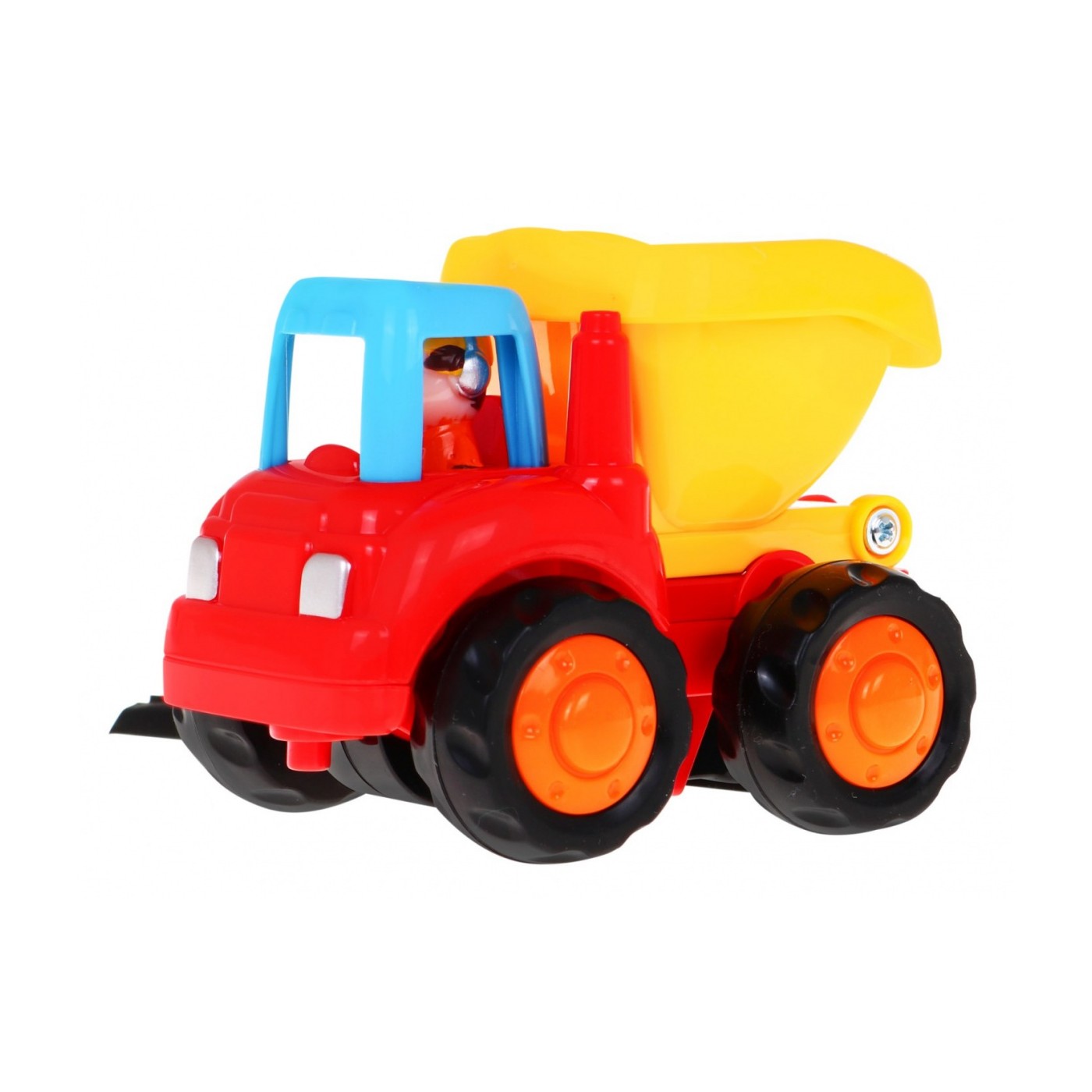 Súprava 4 vozidiel pre deti 18m+ Traktor Domiešavač betónu Bager Nakladač + Pohyblivé časti + Ručný pohon