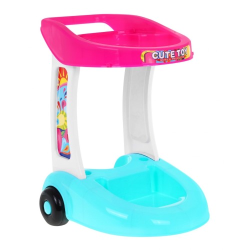 Veľký Upratovací vozík pre deti 3+ Interaktívny vysávač + Mop Metla Lopatka + Príslušenstvo 10 ks.