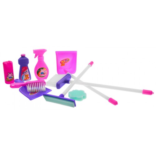 Upratovací vozík pre deti 3+ Interaktívny vysávač + Guličky na nasávanie + Príslušenstvo súprava AGD 14 ks.