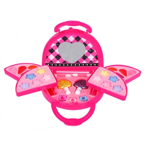 Súprava na make-up Rozkladacia kabelka pre deti 5+ Kozmetika na oči pery nechty