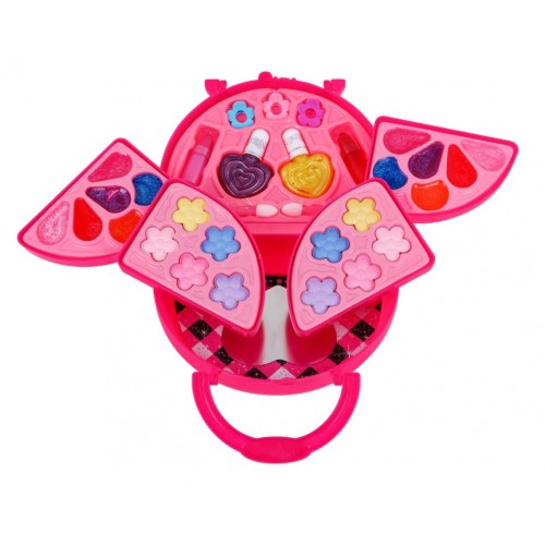 Súprava na make-up Rozkladacia kabelka pre deti 5+ Kozmetika na oči pery nechty