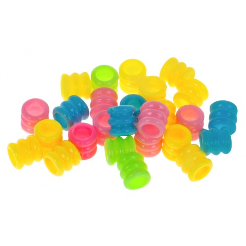 Súprava korálikov do vlasov a náramkov pre deti 5+ Strojčeky na navliekanie zapletanie + príslušenstvo