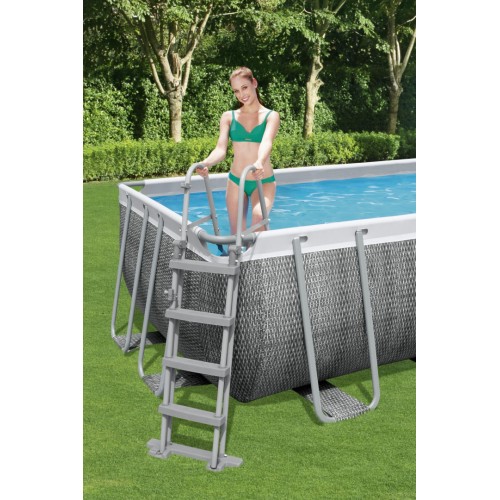 Bazén rámový Power Steel 488x244x122 Imitácia Rattanu 16x8FT BESTWAY 6w1