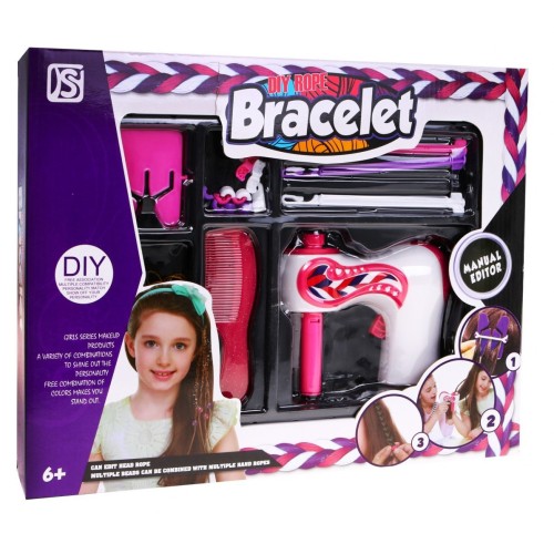 Súprava na zapletanie copíkov pre deti 6+ pletací strojček + Príslušenstvo