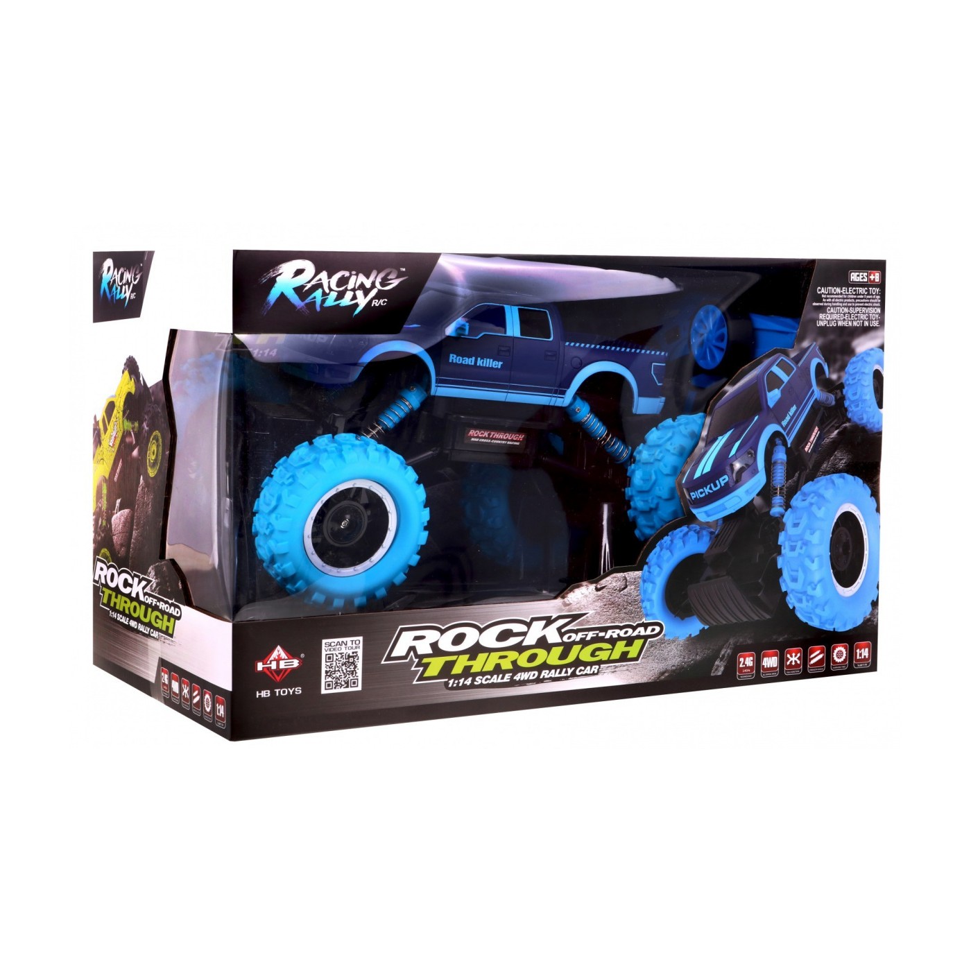 Autíčko Crawler Rock Through R C 2,4 Ghz Modré