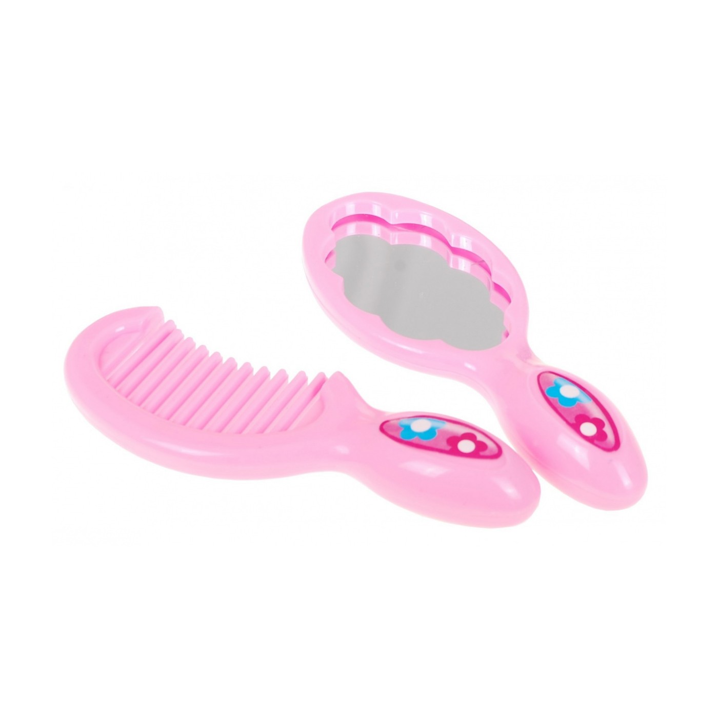 Veľká Bábika na stajlovanie pre deti 3+ brunetka + 2 Oblečenia + Hrebeň + Zrkadlo