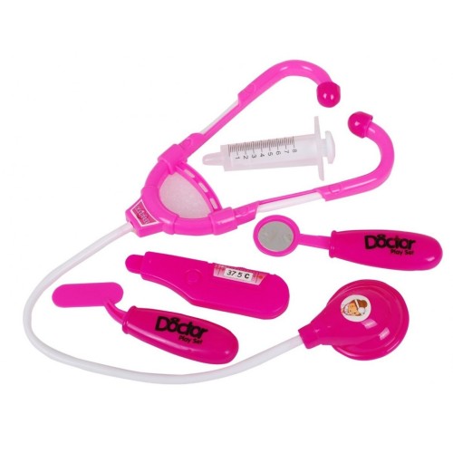 Veľká Bábika zdravotná sestra pre deti 3+ Lekárske príslušenstvo + Stetoskop + Teplomer + Injekcia