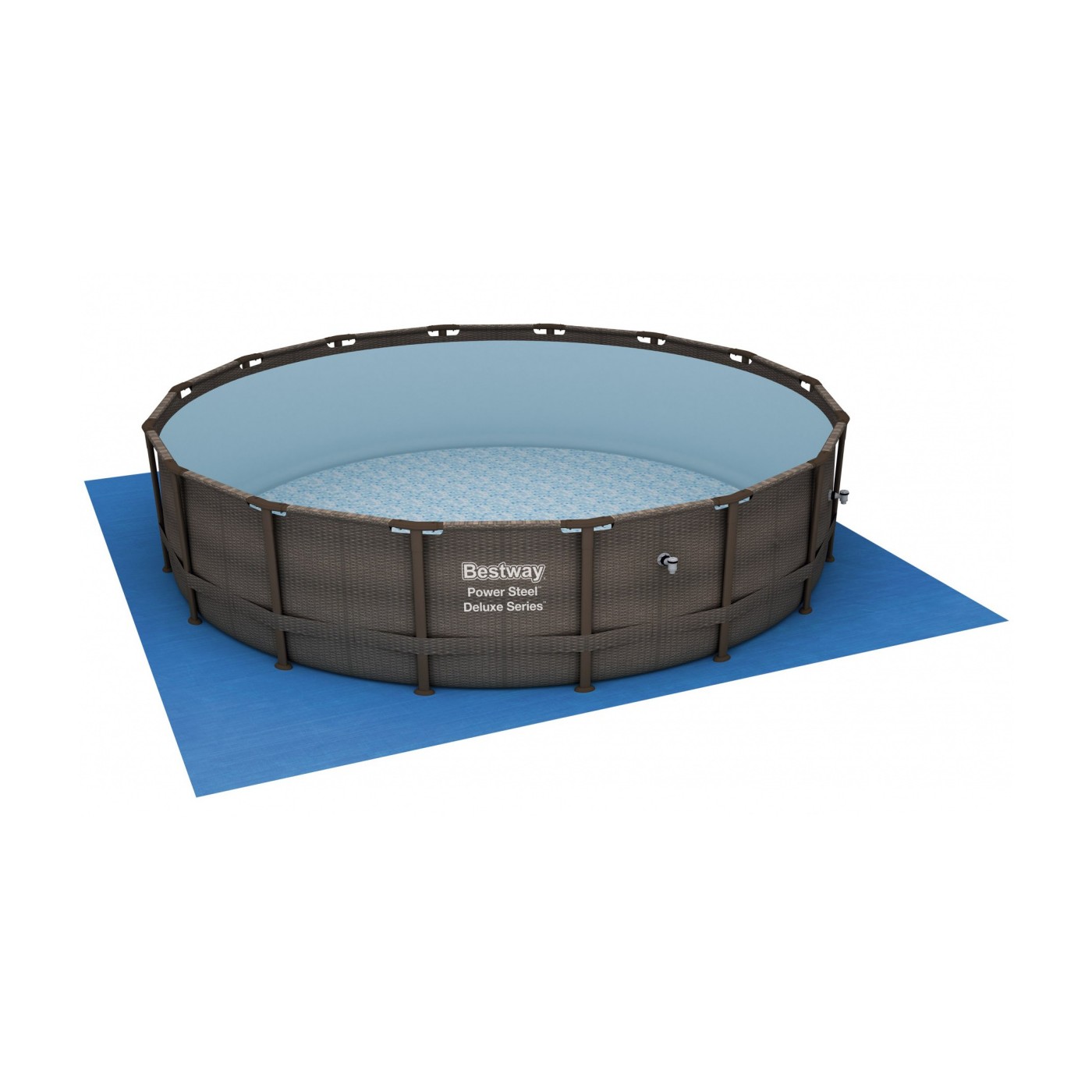 Bazén rámový 16FT 488x122 cm Power Steel Deluxe Rattan S