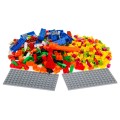 Sada farebných Stavebných kociek 600 ks. pre deti 4+ Kufor