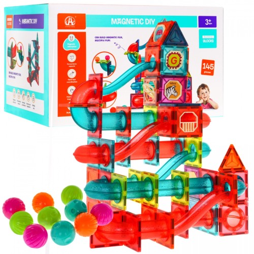 Sada Magnetických Kociek 145ks + Krabica