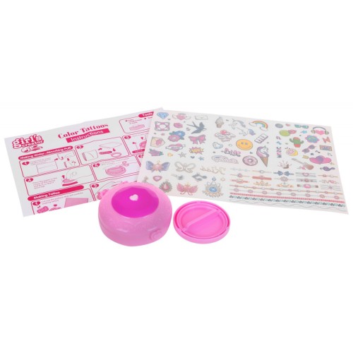 Sada umývateľných tetovaní pre deti 3+ Farebné vzory + príslušenstvo