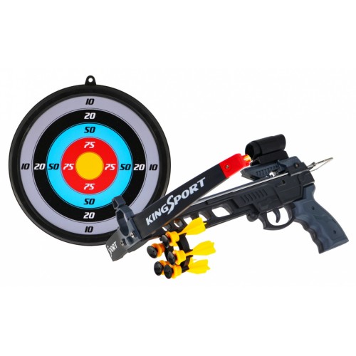 Kuše pre deti 6+ Športová sada 7 ks. + Terč + 5 šípov + Mieridlo