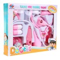 Lekárska sada pre deti 3+ Ružová 11 ks. + Stetoskop + Teplomer + Interaktívne efekty
