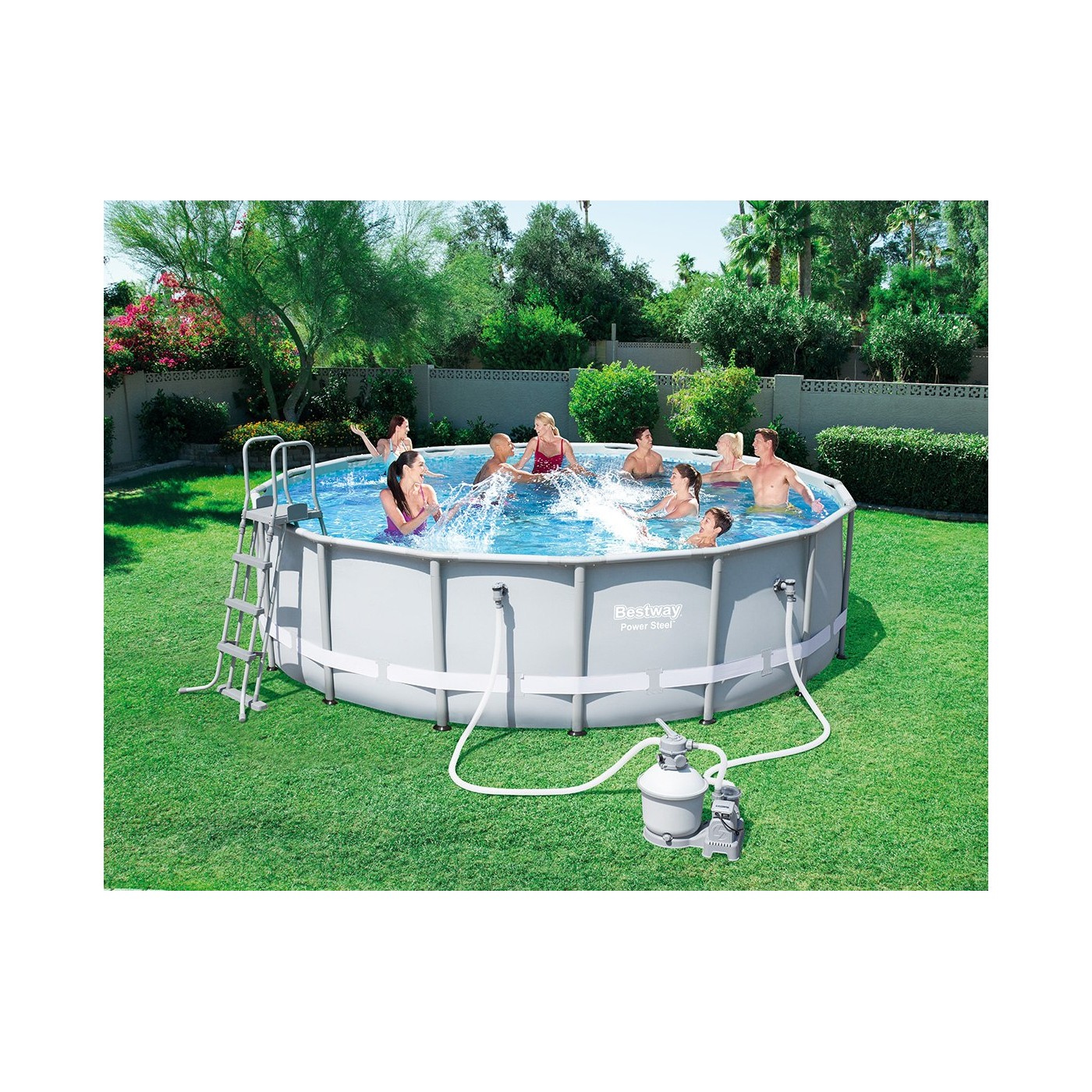 Bazén rámový 16FT 488x122 cm POWERSteel BESTWAY