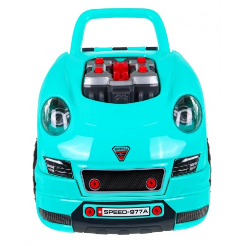 Autíčko s motorom na opravovanie pre deti 3+ Nástroje + Interaktívny kokpit + Ovládač 61 ks. Sada malého Mechanika