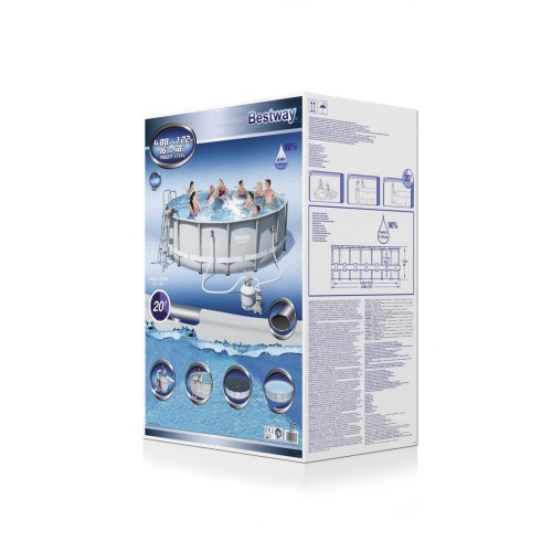 Bazén rámový 16FT 488x122 cm POWERSteel BESTWAY