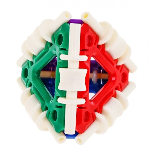 Mega sada Stavebných kociek 252 ks. Geometrické tvary pre deti 3+