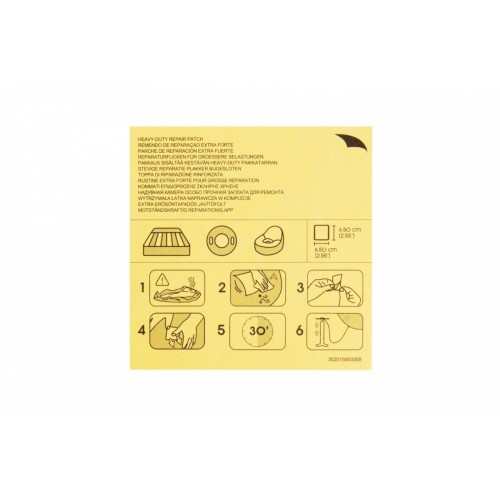 Sada 10 Opravných záplat na materiál PVC 6,5x6,5cm BESTWAY