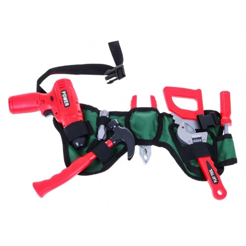 Nástrojový pás pre deti 3+ Sada nástrojov + Interaktívna skrutkovačka + Nastaviteľný pás