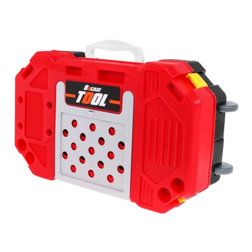 Sada majstra 3v1 pre deti 3+ Kufor s nástrojmi + Stolík Dielňa + Odev stavbyvedúceho 85 ks.