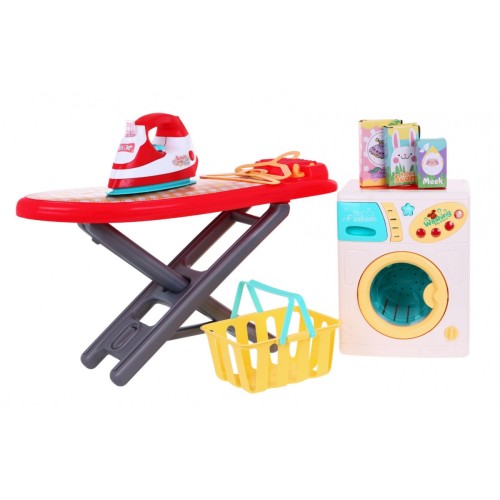 Sada Obrovská Práčka Doska Žehlička