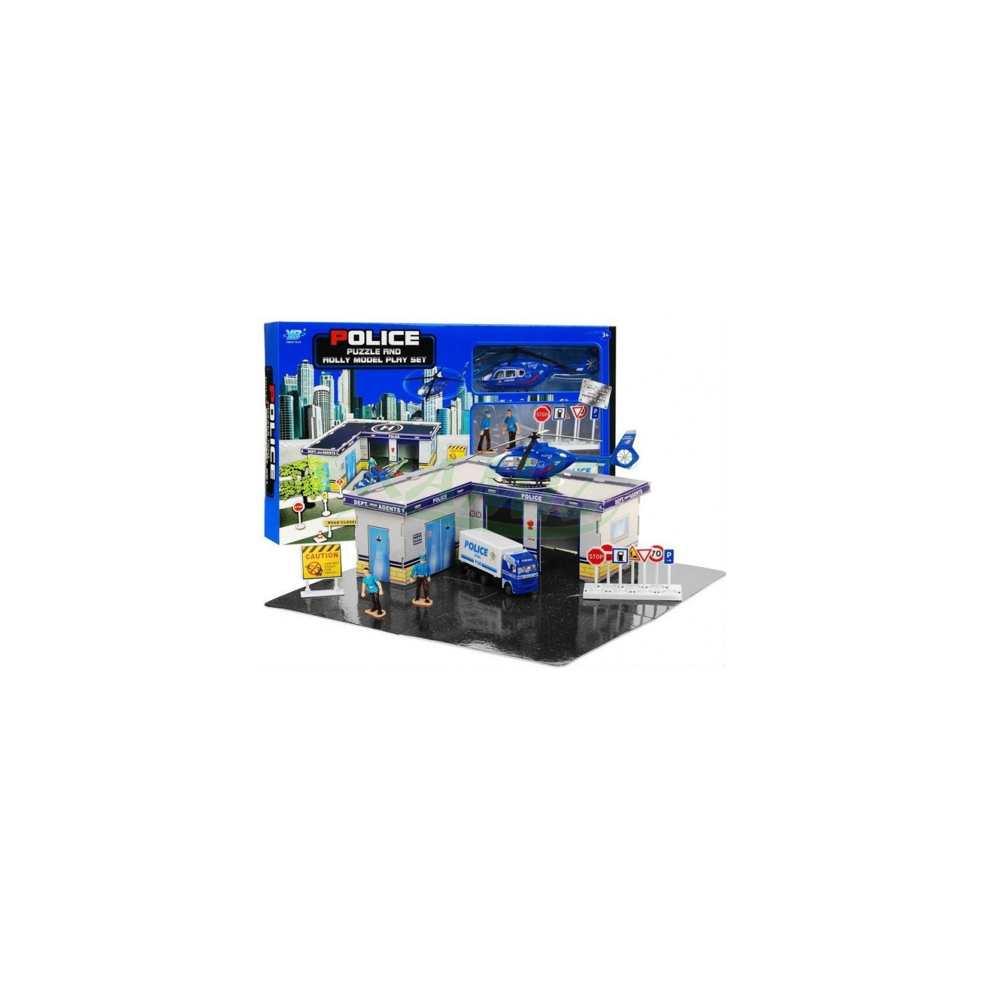 Sada POLÍCIA Budova Autíčka