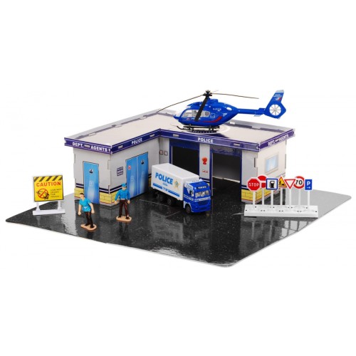 Sada POLÍCIA Budova Autíčka