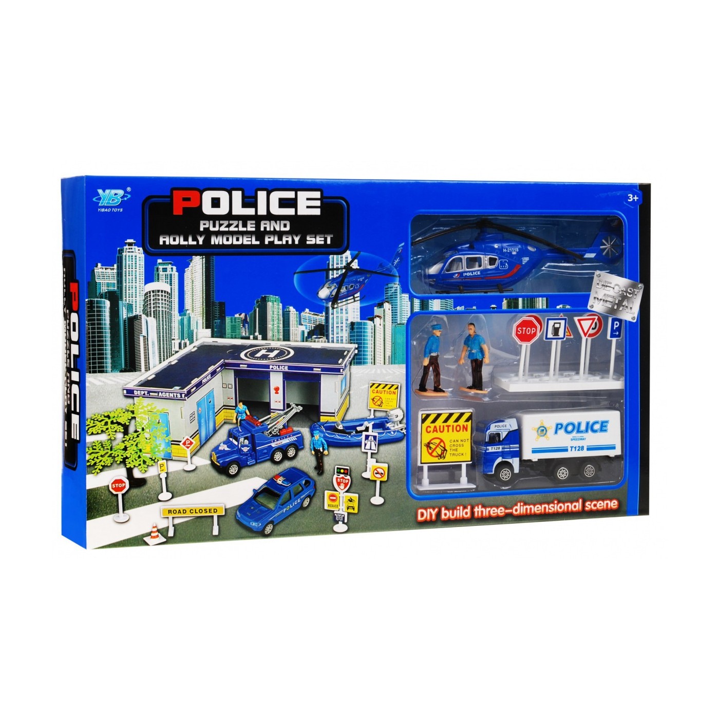 Sada POLÍCIA Budova Autíčka