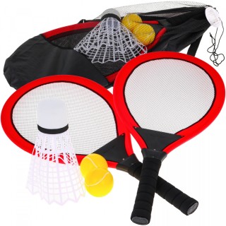 Sada na tenis pre deti 3+ Športová hračka + 2 Rakety + 2 Loptičky + Badminton