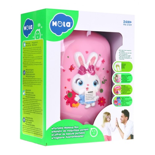 Interaktívna Toaletka 2v1 ružová Kufrík pre dievčatká 2+ Melódie Svetlá + Príslušenstvo