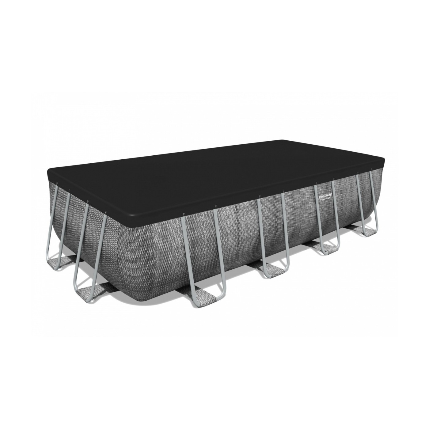 Bazén rámový Power Steel 549x274x122 Imitácia Rattanu 18x9FT BESTWAY 6w1