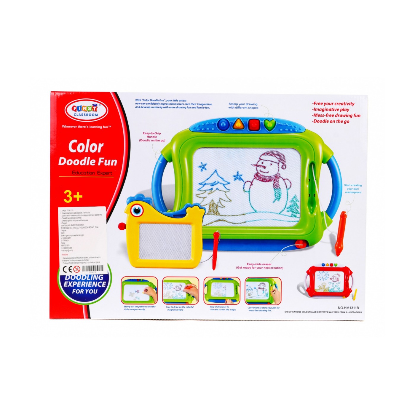 Sada 2 tabuliek na kreslenie pre deti 3+ Zmazateľné kresby + Kresliče + 4 Pečiatky