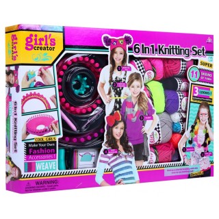 Sada na háčkovanie pre deti 6+ Kreatívna hračka Priadza + Príslušenstvo 6 projektov