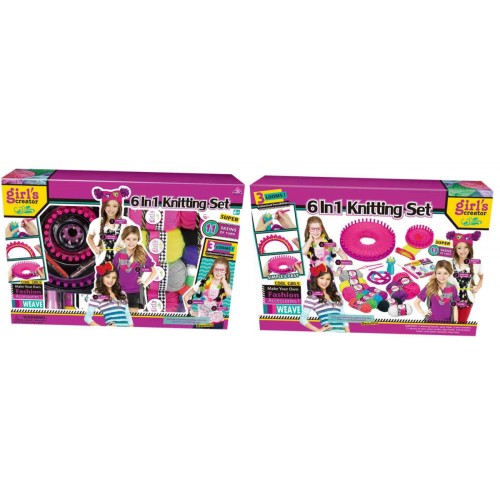 Sada na háčkovanie pre deti 6+ Kreatívna hračka Priadza + Príslušenstvo 6 projektov