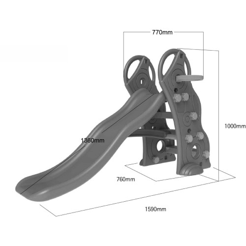 Šmykľavka Šmyk 136 cm Basketbal Modrá