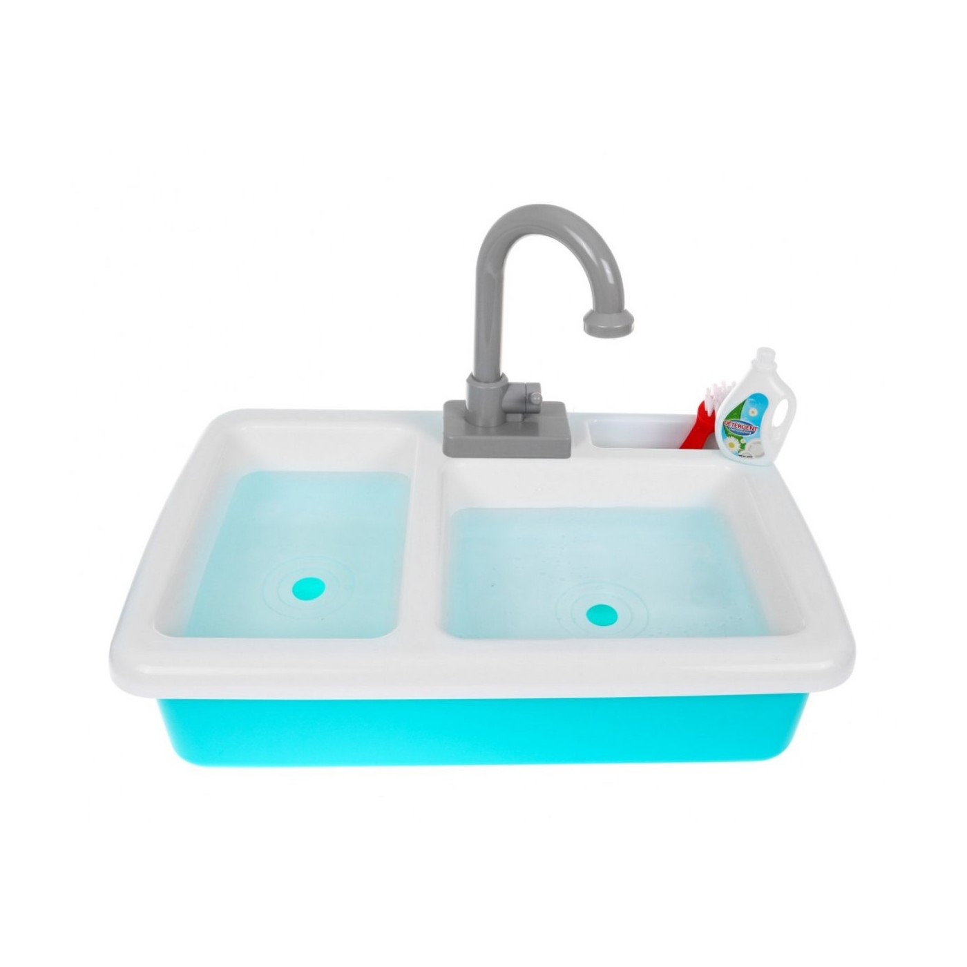 Drez na umývanie riadu pre deti 3+ batéria s vodou + Sušiak + Riad Príbor