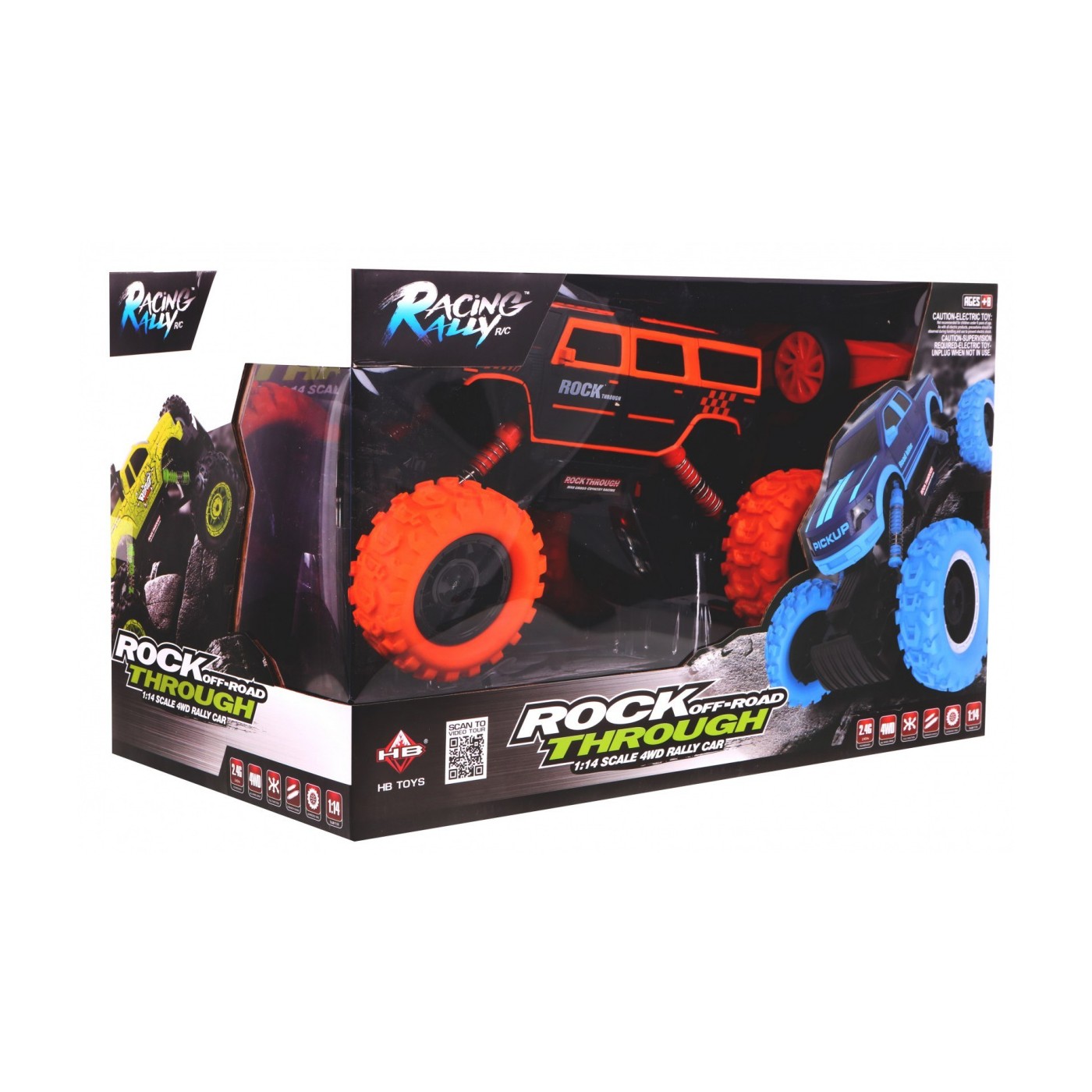 Autíčko Crawler Rock Through R C 2,4 Ghz Oranžové