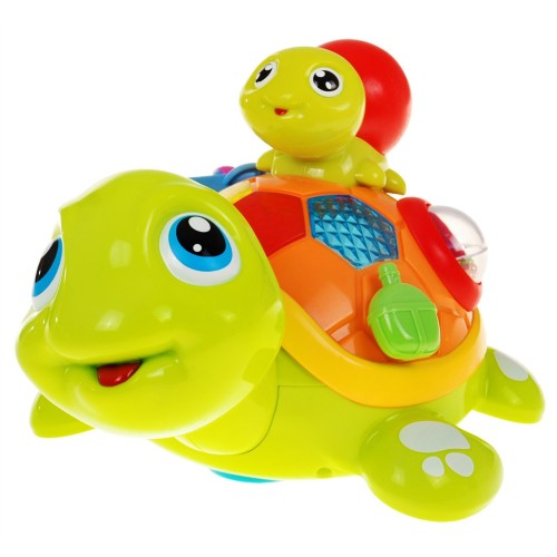 Korytnačka s mláďaťom