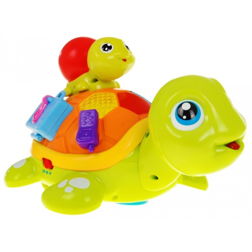 Korytnačka s mláďaťom