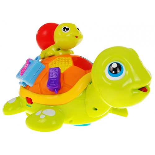 Korytnačka s mláďaťom