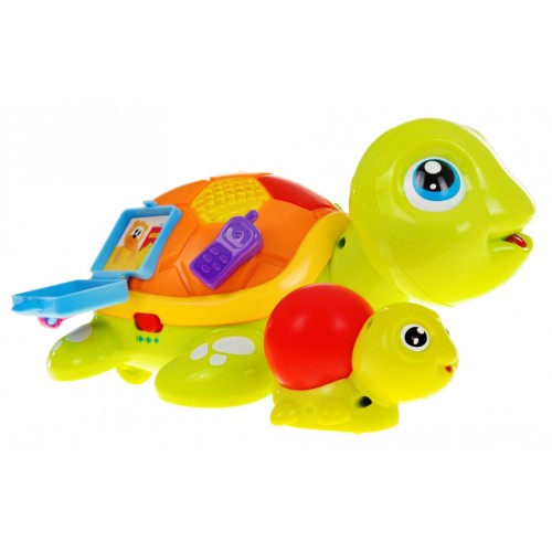 Korytnačka s mláďaťom