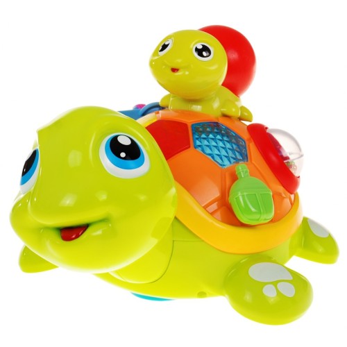 Korytnačka s mláďaťom